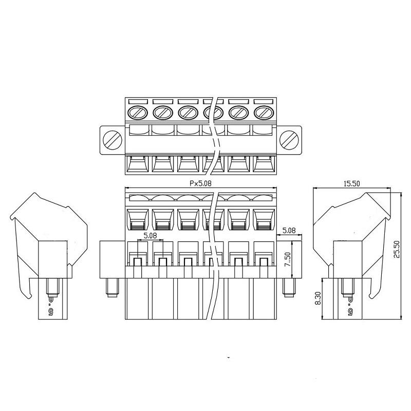 terminal block 4 pin