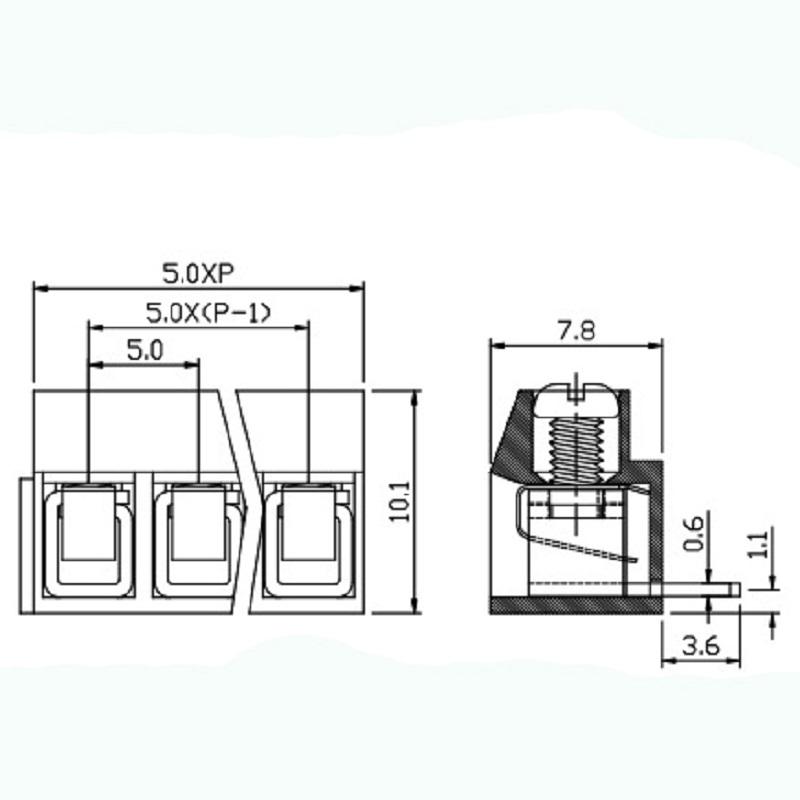 4 way connector block